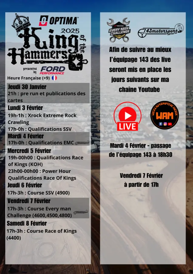 Lundi 6 février 17h00- 23h00  Qualifications SSV 23h - 00h00 Qualifications SSV - Power hour.webp